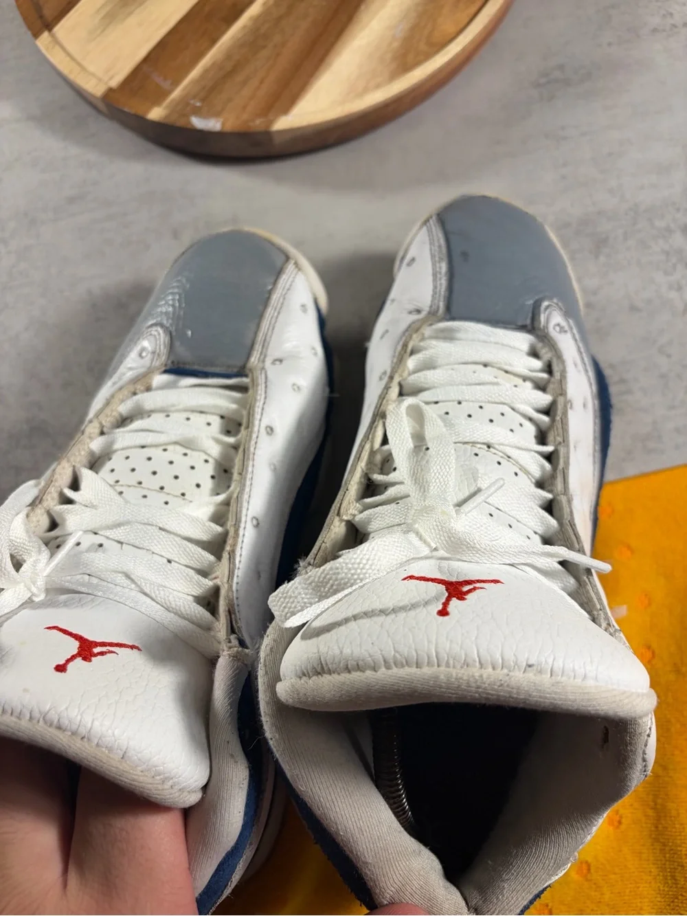 Jordan white leather